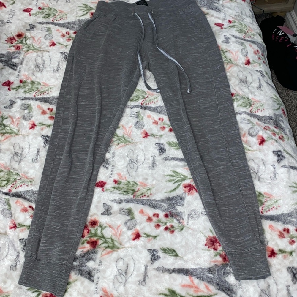 Love Me M Grey joggers with pockets